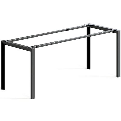 DF-136-01 (Black) Металлокаркас для стола 1190-1790х690х725 мм. Агат (Чёрный)