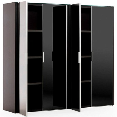 LIB4 Шкаф для бумаг, 4 двери Profoffice Gala (Чёрный)