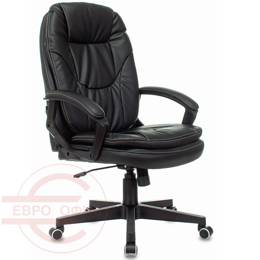 CH-868N (AXSN) Кресло для руководителя Бюрократ, обивка иск. кожа (Чёрный)