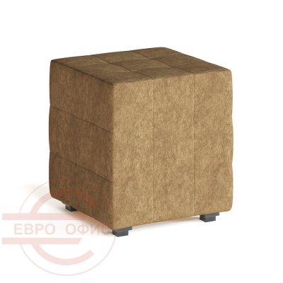 ПФ-2 Пуф  (Коричневый (velvet lux 08))