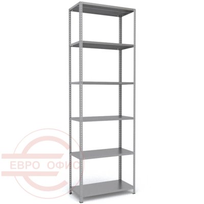 300x100x50 Металлический стеллаж MS HARD, 6 (Cерый полуматовый (RAL 7038))