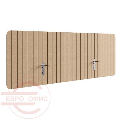 ACOV70 Экран для стола V-Резной ACOUSOUND, Евро Офис 700х12х450 мм. (Бежевый (AC-02))