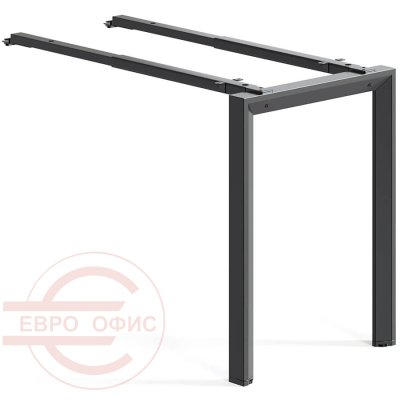 DF-136-03 (Black) Металлокаркас для приставки Евро Офис Агат (Черный)