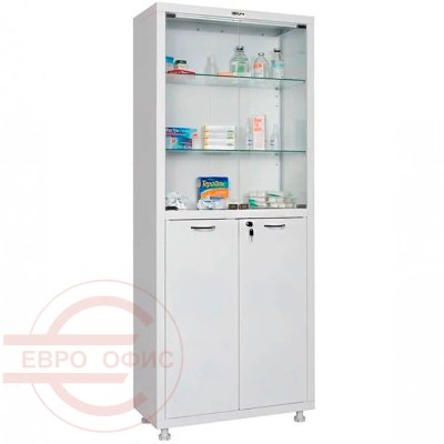 МД 2 1670/SG Шкаф медицинский ПРОМЕТ, ключевой (Белый (RAL 9016))