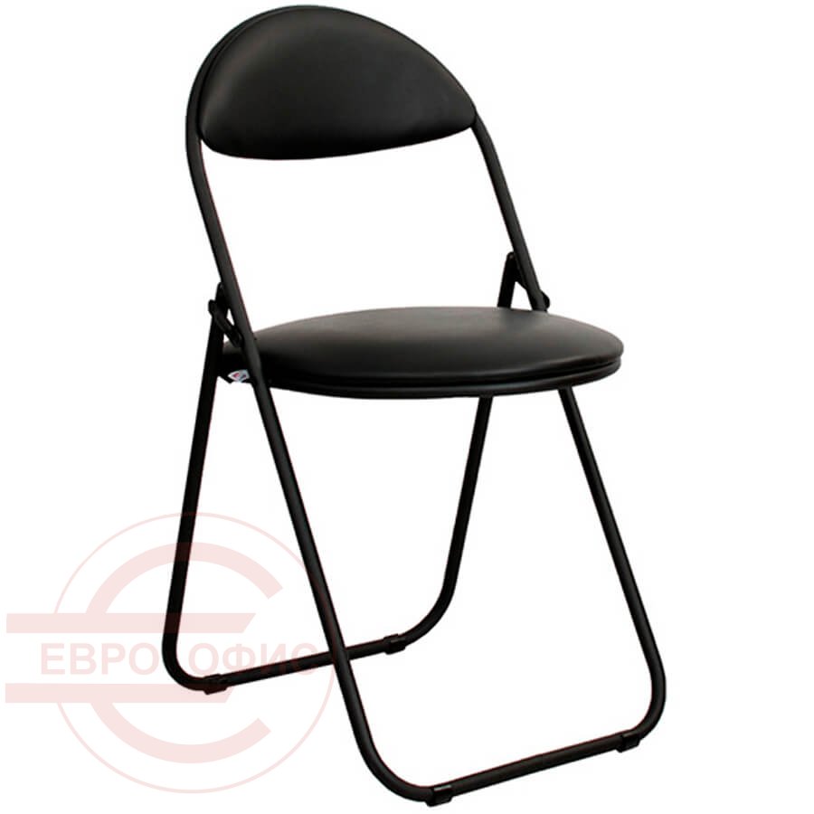 Golf Black Стул для посетителя  Евро Офис, обивка иск. кожа (Чёрный)