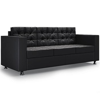 Ч-3 Диван трехместный Честер (Темно-коричневый (Nergis 318))