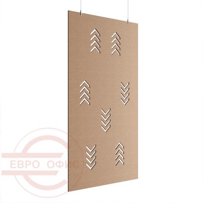 ACO-C-10 Акустическая перегородка 1200*2400 Евро Офис (Бежевый (AC-02))