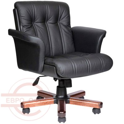 CANNES B VIP Кресло для руководителя VIP Мирэй Групп, обивка кожа (Черный (темный орех)) CANNES B VIP Кресло для руководителя VIP Мирэй Групп, обивка кожа (Черный (темный орех))