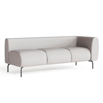 ФД-3Б Диван модуль трехместный левый Фолд (Синяя ночь (Aura 18))