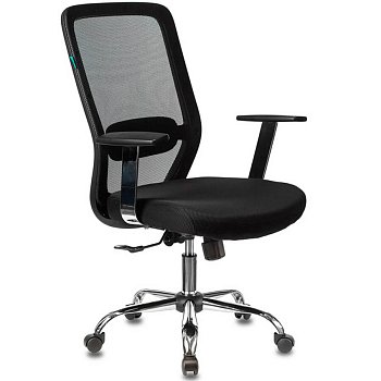CH-899SL Кресло для персонала  Бюрократ, обивка сетка / ткань (Чёрное (TW-11))