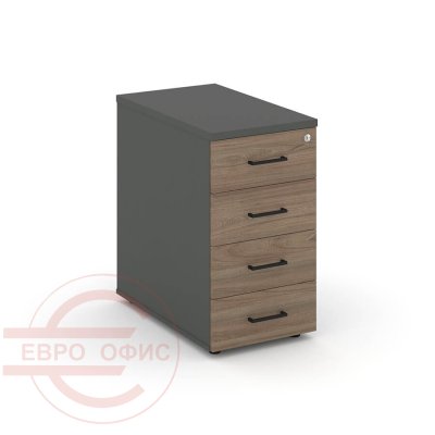 SN.TOP-001 Тумба опорная / приставная RIVA Style Project (Вяз Благородный/Антрацит)