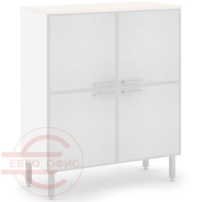TETTO H.117 glass doors Шкаф Profoffice ANCONA (Белый)