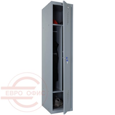 ML/LS-11-40D Шкаф для раздевалок усиленный ПРОМЕТ, ключевой (Серый полуматовый (RAL 7038))