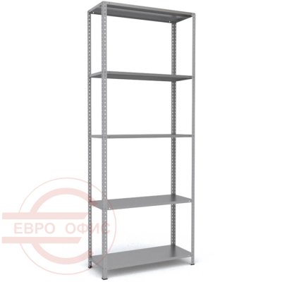 MS-255x100x40 Металлический стеллаж ПРОМЕТ, 5 (Серый полуматовый (RAL 7038))