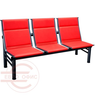 ONIS Многоместная секция  COMFORUM, обивка экокожа (Красный)