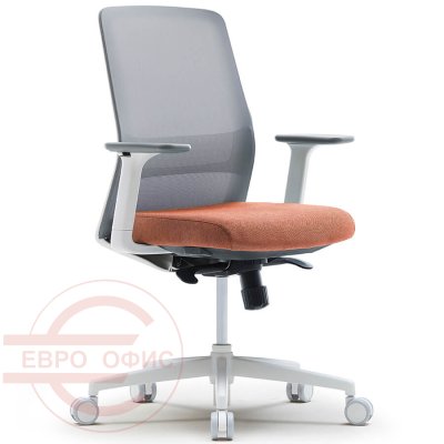 CHA6200CWAZ Кресло для персонала AROUND Fursys, обивка комбинированный (Кирпичное (2H8W))