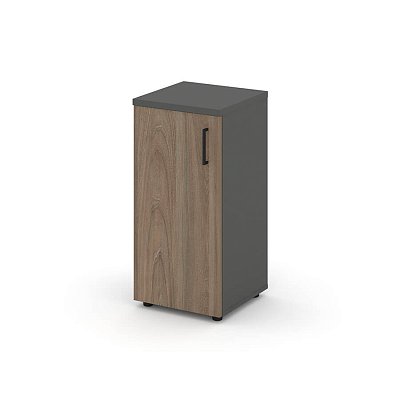 SN.STU-301(L) Шкаф низкий узкий левый RIVA Style Project (Вяз Благородный/Антрацит)