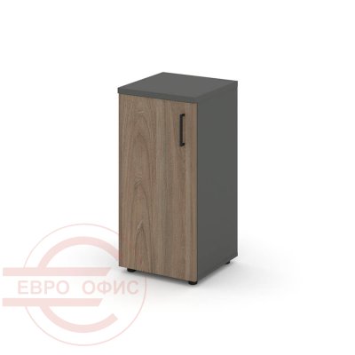 SN.STU-301(L) Шкаф низкий узкий левый RIVA Style Project (Вяз Благородный/Антрацит)