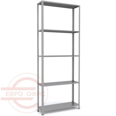 MS-255x100x30 Металлический стеллаж ПРОМЕТ, 5 (Серый полуматовый (RAL 7038))