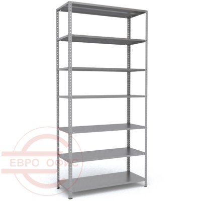 MS-255x120x50 Металлический стеллаж ПРОМЕТ, 7 (Серый полуматовый (RAL 7038))