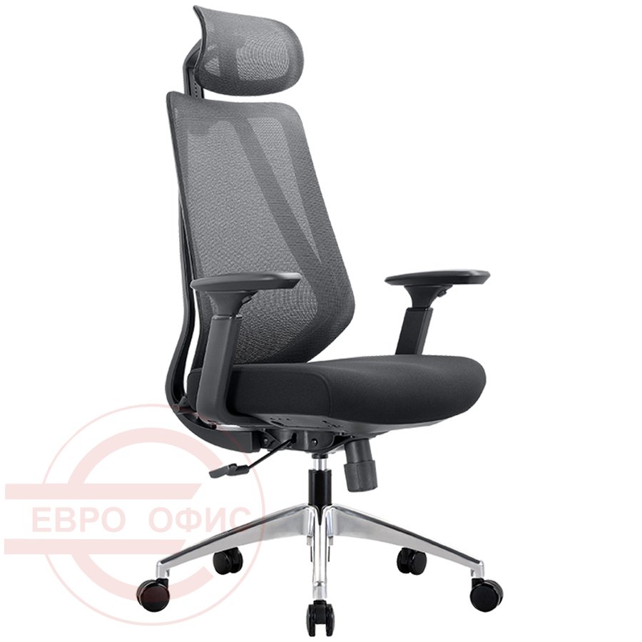 580 Кресло для руководителя Chairman, обивка комбинированный (Чёрный)