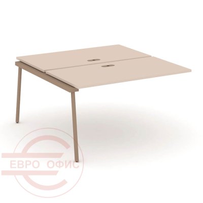 ES.2.NRS-3-LP Двойной наборный элемент рабочей станции RIVA Estetica (Капучино/Металл Латте)