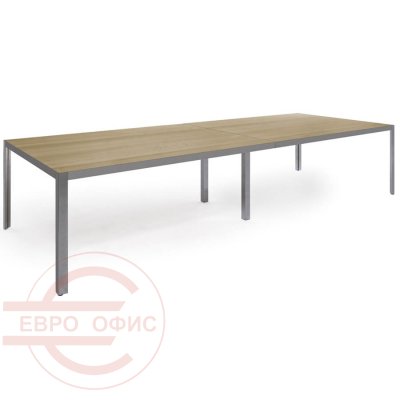109 402 Стол для переговоров Profoffice Enzo (Светлый эвкалипт / хром)