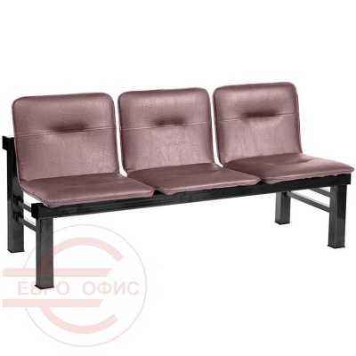 ТАМЕРЛАН СМ 106М-03 Многоместная секция  COMFORUM, обивка экокожа (Коричневый)