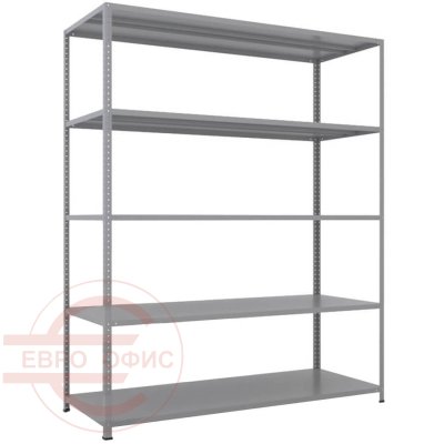 MS-200x150x60 NEW Металлический стеллаж ПРОМЕТ, 5 (Серый полуматовый (RAL 7038))