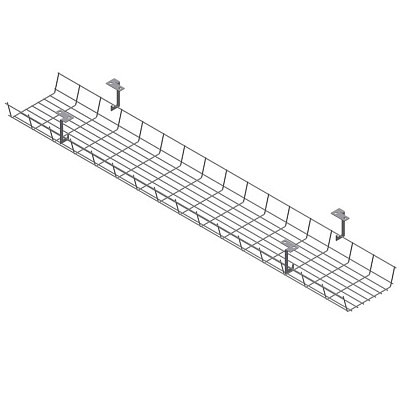 SKZ-0140(SL) Кабель-канал 120х15 см Profoffice Флекс / Flex (Серый)
