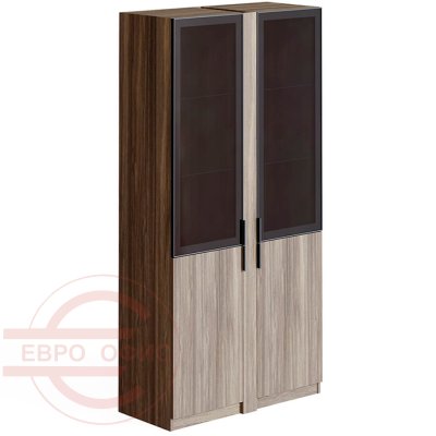 TS-44+TS-7.1(х2)+TS-08.1(х2) Шкаф комбинированный со стеклянными дверьми Мебель Стиль Time.S (Палдао MS) TS-44+TS-7.1(х2)+TS-08.1(х2) Шкаф комбинированный со стеклянными дверьми Мебель Стиль Time.S (Палдао MS)