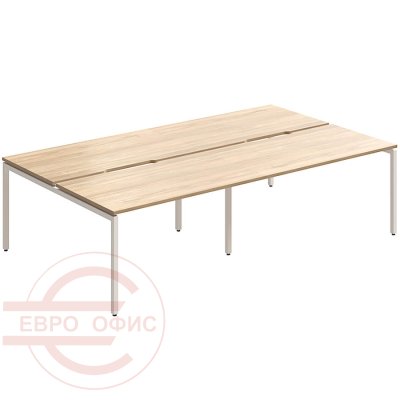 RP-3.2(x4)+F-57 Стол на металлокаркасе Мебель Стиль Rio Project (Швейцарский вяз MS)