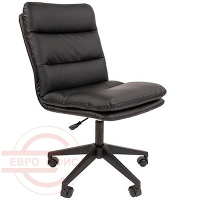 919 Кресло для персонала  Chairman, обивка экокожа (Чёрный)