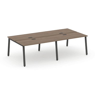 SN-6A.DRS-054 Рабочая станция двухсторонняя RIVA Стайл Проджект (Вяз Благородный/Металл Антрацит)