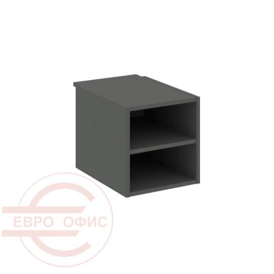 SN.TP-012 Подвесная тумба с двумя открытыми нишами RIVA Style Project (Вяз Благородный/Антрацит)