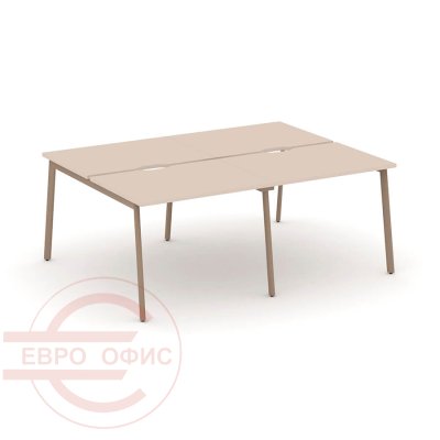 ES.D.RS-4.1-VP Рабочая станция на 4 места RIVA Estetica (Капучино/Металл Латте)