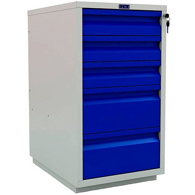 WD-5 Тумба ПРОМЕТ (Корпус (RAL 7038), дверь ящика (RAL 5002).)