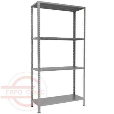 MS-200x100x40 Металлический стеллаж ПРОМЕТ, 4 (Серый полуматовый (RAL 7038))