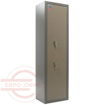 ЗАСЛОН Оружейный сейф VALBERG, два ключевых (Оттенок коричневого с эффектом молотковой эмали)