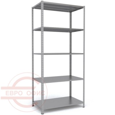 MS-220x100x60 Металлический стеллаж ПРОМЕТ, 5 (Серый полуматовый (RAL 7038))