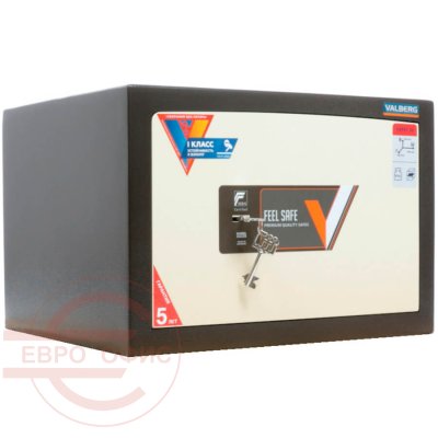 КАРАТ 30 NEW Взломостойкий сейф VALBERG, ключевой (Корпус темно-коричневый (RAL 8019); дверь – бежевый (RAL 1015))