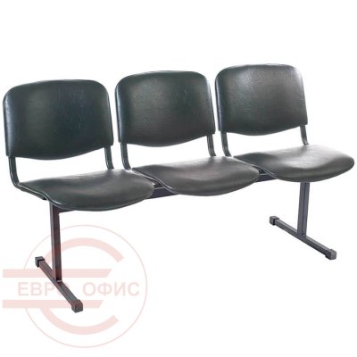 ТРИМ Многоместная секция  COMFORUM, обивка экокожа (Чёрный)