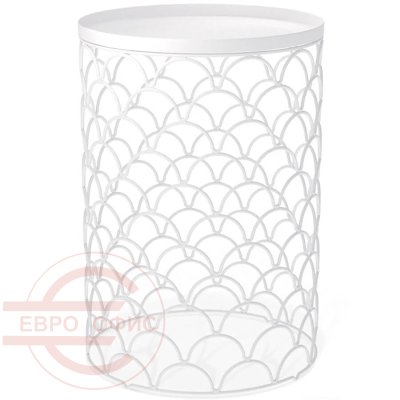 SHT-CT24 Журнальный стол Мебелик (Белый муар) SHT-CT24 Журнальный стол Мебелик (Белый муар)