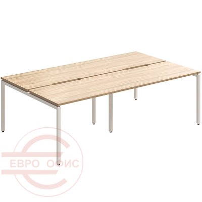 RM-4.2(x4)+F-52 Стол на металлокаркасе Мебель Стиль Rio Project (Швейцарский вяз MS)