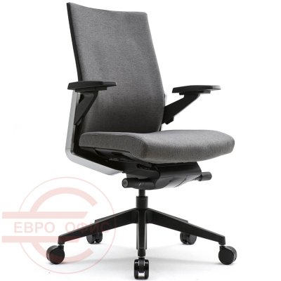 CH4700AZ Кресло для персонала ZIEL Fursys, обивка ткань (Тёмно-серое (371))