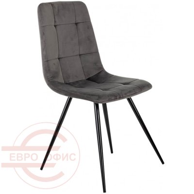 CH-K1 Стул для посетителя  Бюрократ, обивка ткань (Темно-серый (Holland 18))