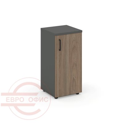 SN.STU.E-301(R) Шкаф низкий узкий правый RIVA Style Project (Вяз Благородный/Антрацит)