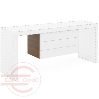KY3017 002 301 Тумба подвесная Profoffice KYO (Орех/Белый)