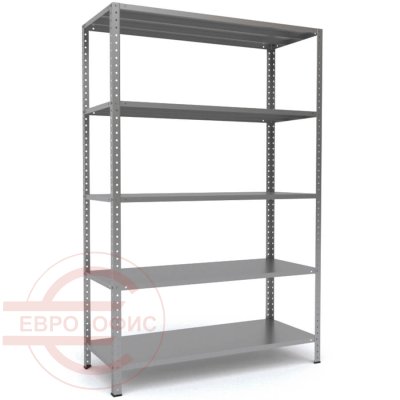 MS-185x120x50 Металлический стеллаж ПРОМЕТ, 5 (Серый полуматовый (RAL 7038))