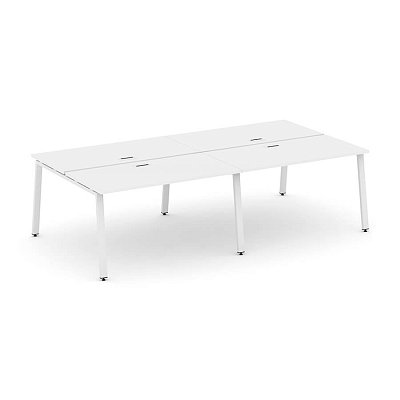 SN-6A.DRS-051 Рабочая станция двухсторонняя RIVA Стайл Проджект (Белый/Металл Белый)